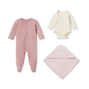 MORI Ribbed Soak   Sleep Set - Rose