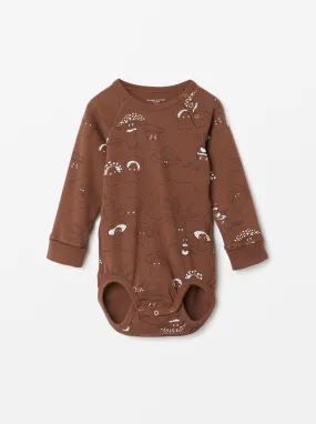 Mushroom Print Babygrow