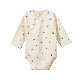 Nature Baby LS Kimono Bodysuit - Leaf