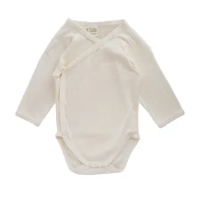 Nature Baby L/S Kimono Bodysuit - Pointelle Rose