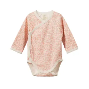 Nature Baby LS Kimono Bodysuit - Willow Daphne