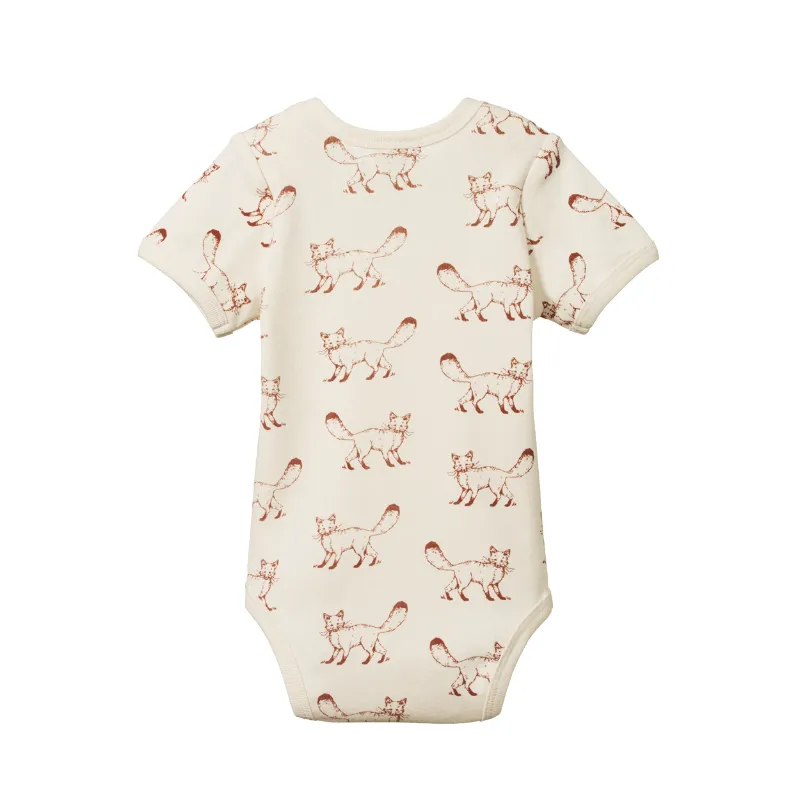 Nature Baby SS Bodysuit - Fox Print