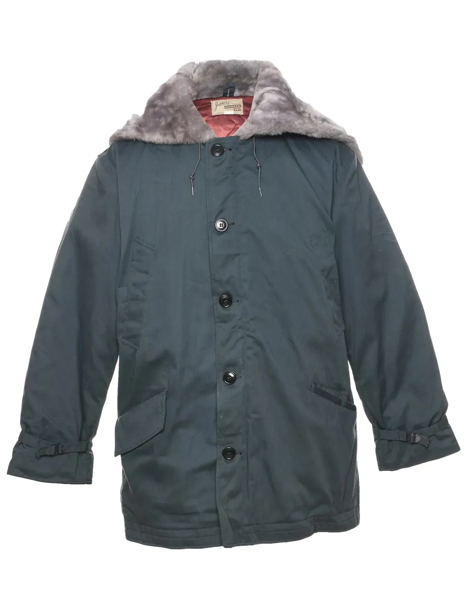 Navy Coat - L