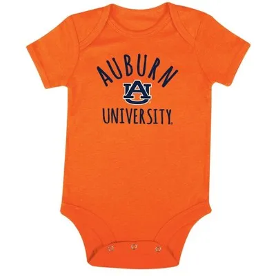 New - NCAA Auburn Tigers Infant Boys' Short Sleeve 3pk Bodysuit Set - 3-6M