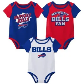 New - NFL Buffalo Bills Infant Boys' 3pk Bodysuit - 18M