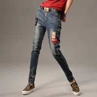 New Spring  Women Jeans jean Pants Denim Trousers Loose Jeans clothes