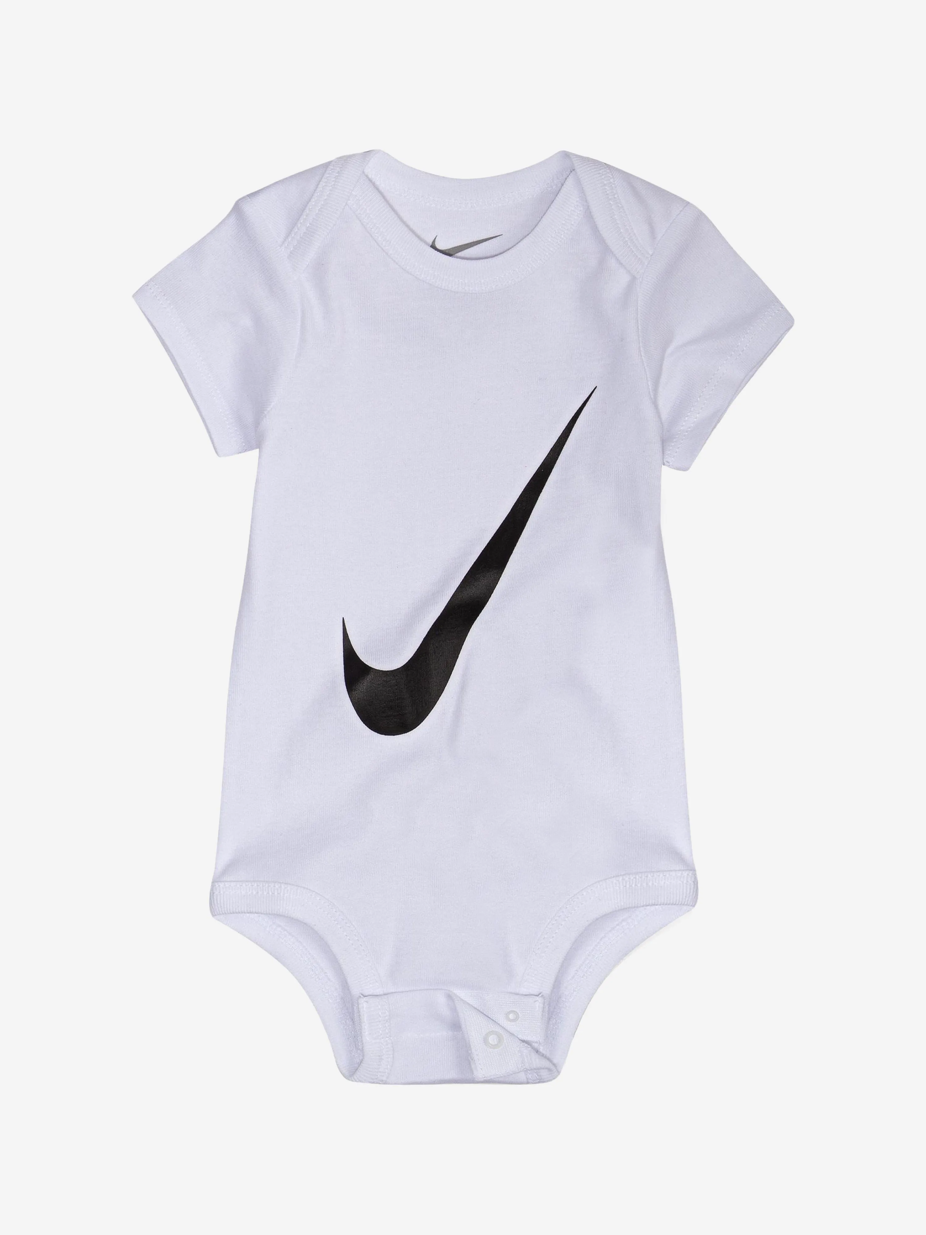 Nike Baby Boys Swoosh 3 Pack Bodysuit Set in Multicolour