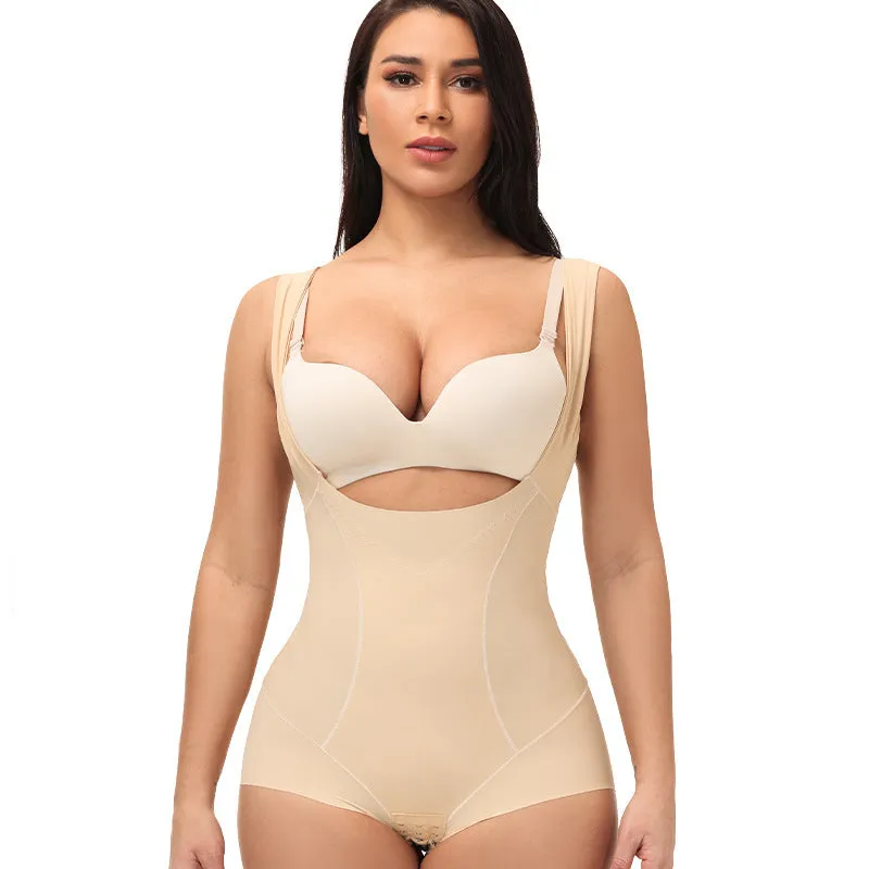 Non-marking One-piece Shapewear Shorts High-elastic Abdomen Corset Bodysuit