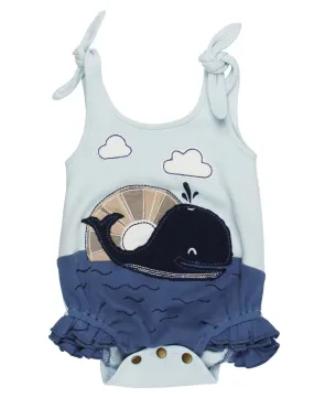 Organic Applique Bodysuit, Whale