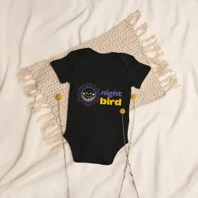 Organic Cotton Baby Bodysuit Night Owl