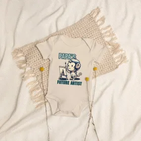 Organic Cotton Baby Bodysuit Papa's Future Artist