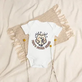 Organic Cotton Baby Bodysuit Papa's Future Singer