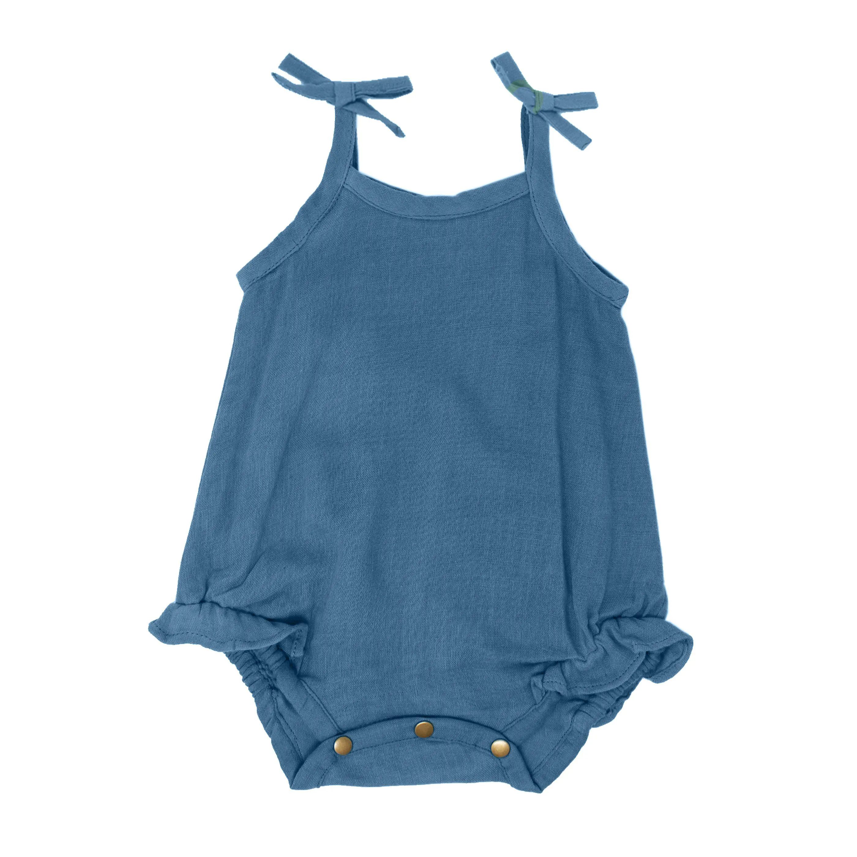 Organic Muslin Tie-Shoulder Bodysuit