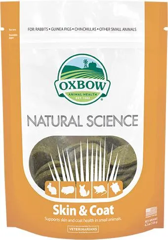 Oxbow Natural Science Skin & Coat Small Animal Supplement, 60 count