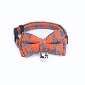 Patch Buckle Cat And Dog Collar with Bow