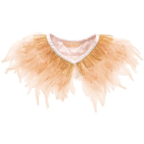 Peach Feathered Collar