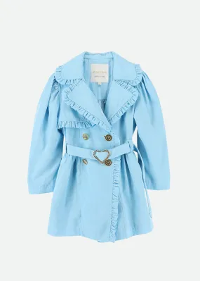 Perdey Trench Coat Cool Blue