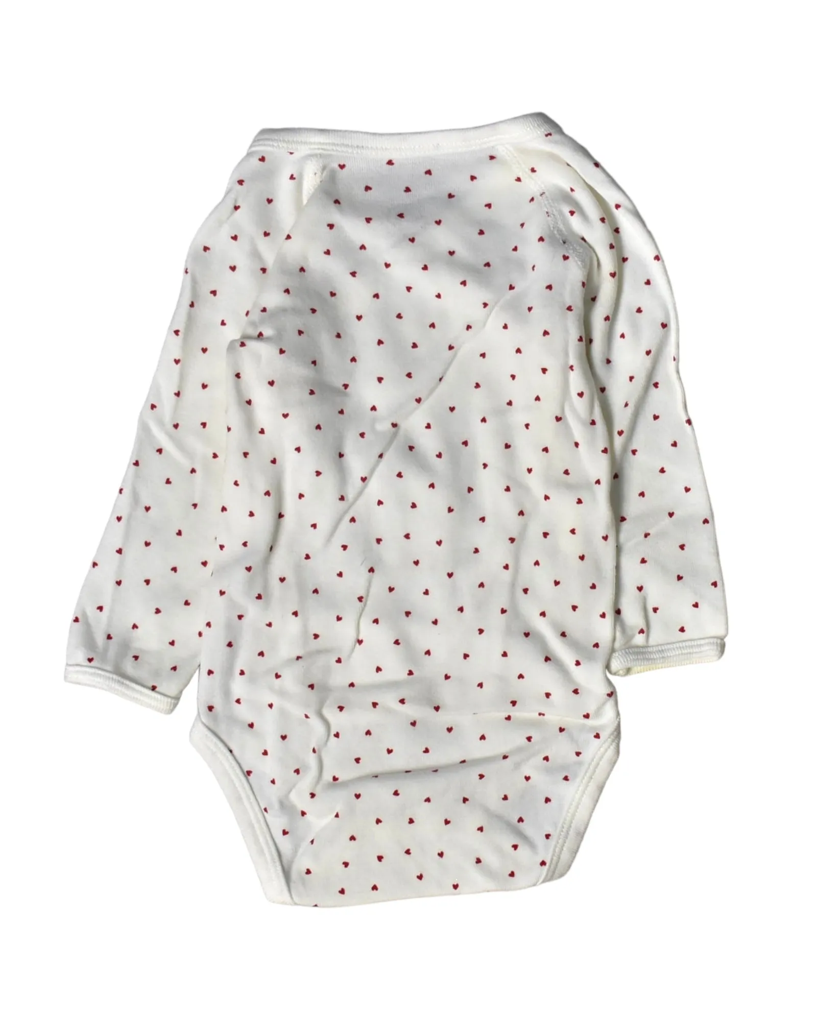 Petit Bateau Hearts Prints Bodysuit 6M