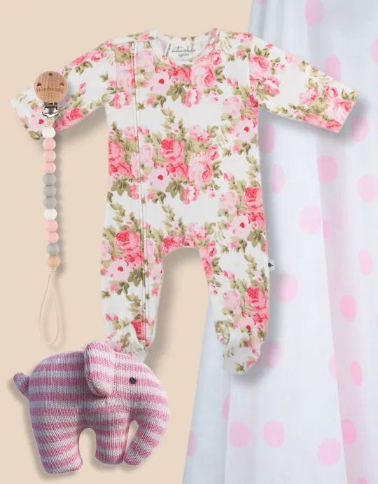 Pink Nap Time Essentials Baby Bundle