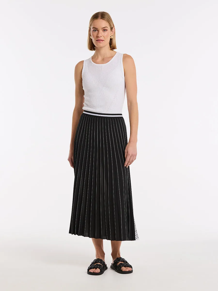 Pleated Mono Skirt