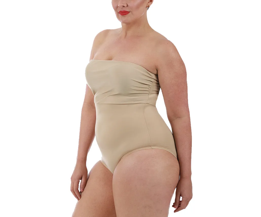 Plus Size InstantFigure Bandeau Brief Bodysuit Shapewear WBS012C