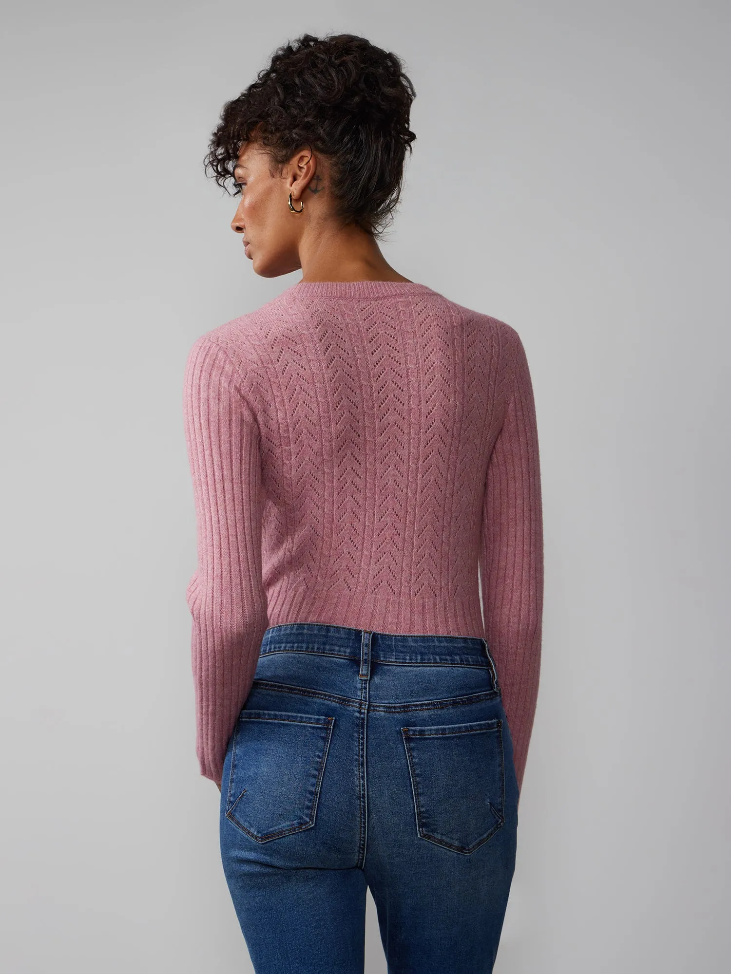 Pointelle Crew Neck Bodysuit