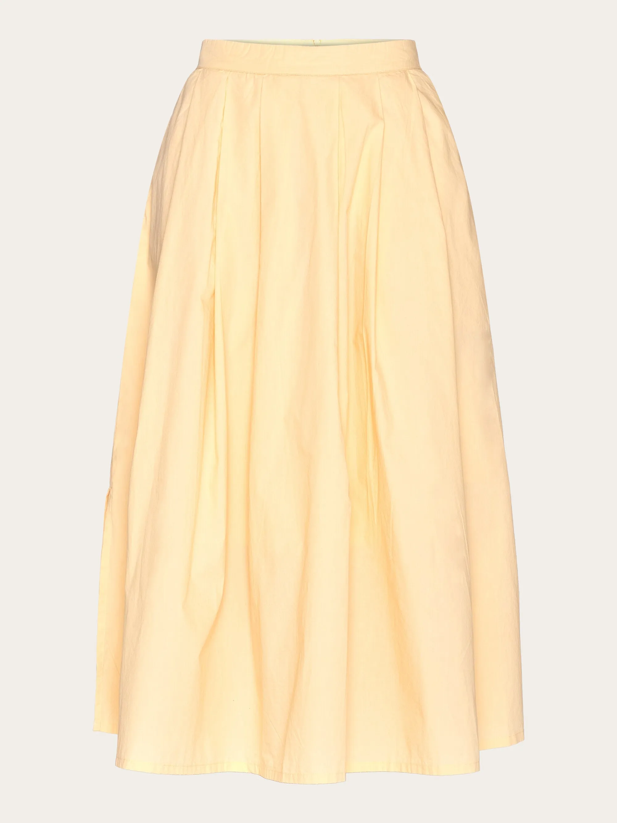 Poplin pleated mid-length skirt - Impala