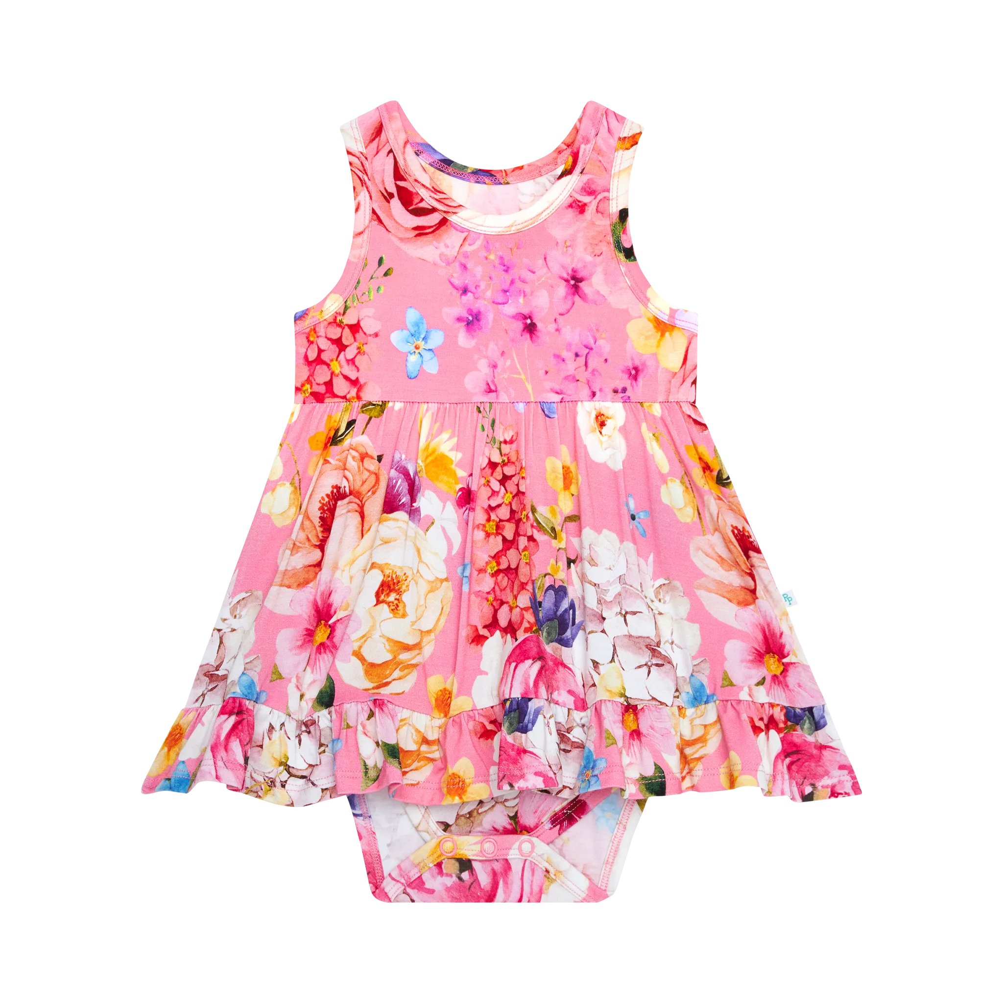 POS Chantria Floral Racerback Twirl Bodysuit Dress