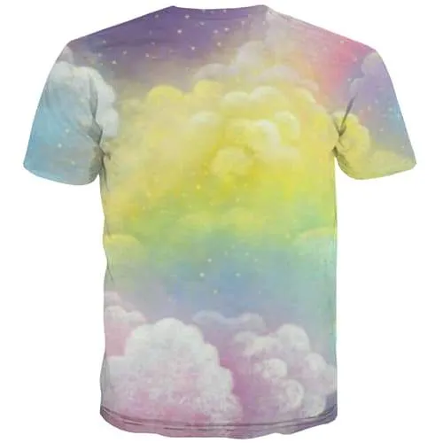 Psychedelic T shirts Men Abstract Tshirts Casual Galaxy T shirts Funny Colorful Shirt Print Hip Hop Tshirt Printed Short Sleeve