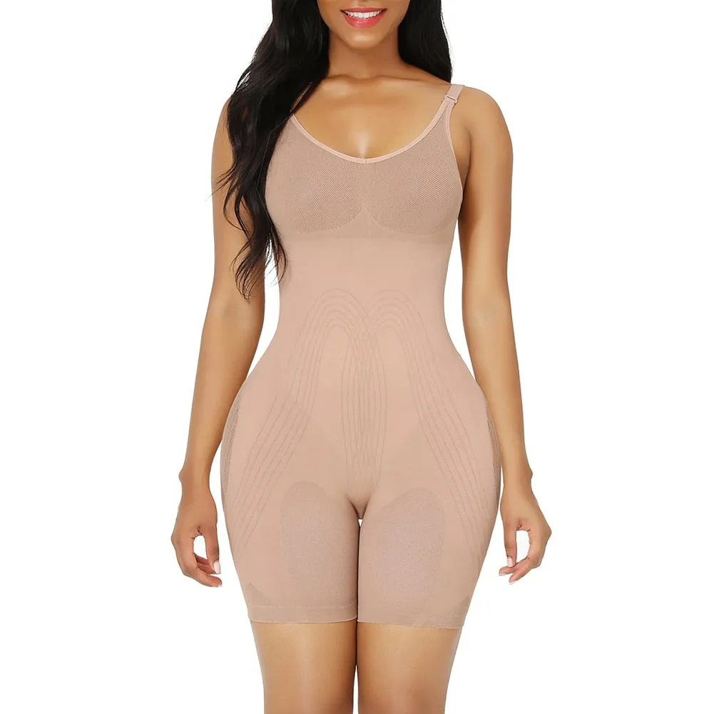 "Second Skin" Hourglass Seamless Power Mesh Low Back Bodysuit