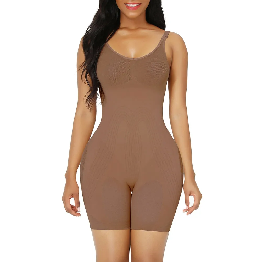 "Second Skin" Hourglass Seamless Power Mesh Low Back Bodysuit