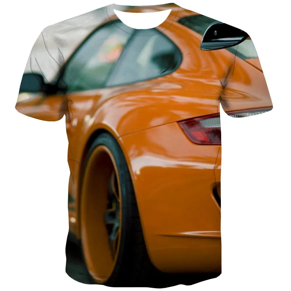 Racing Car T shirts Men Metal Tshirts Novelty City Shirt Print Gray Tshirt Anime Retro Tshirts Cool