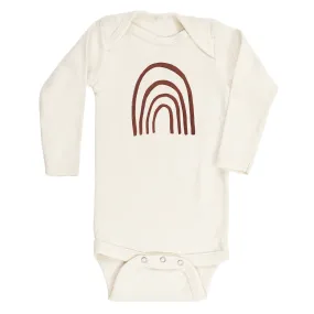 Rainbow - Long Sleeve Bodysuit - Chestnut