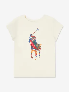 Ralph Lauren Girls Big Pony Logo T-Shirt