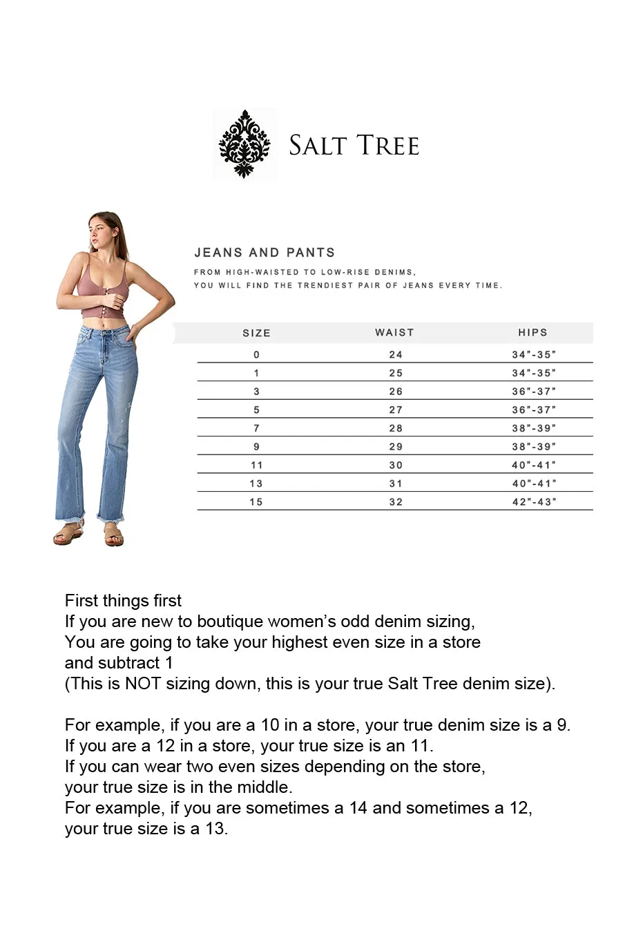 Risen Jeans - Tummy Control High Rise Crop BootCut Jeans - RDP5937