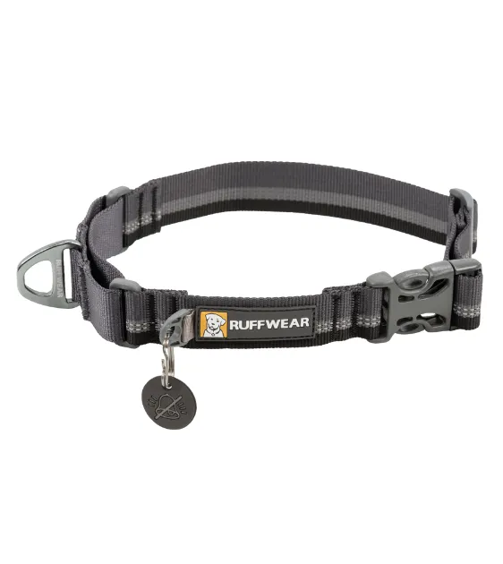 Ruffwear Web Reaction™ Reflective Buckled Martingale Dog Collar (Basalt Gray)