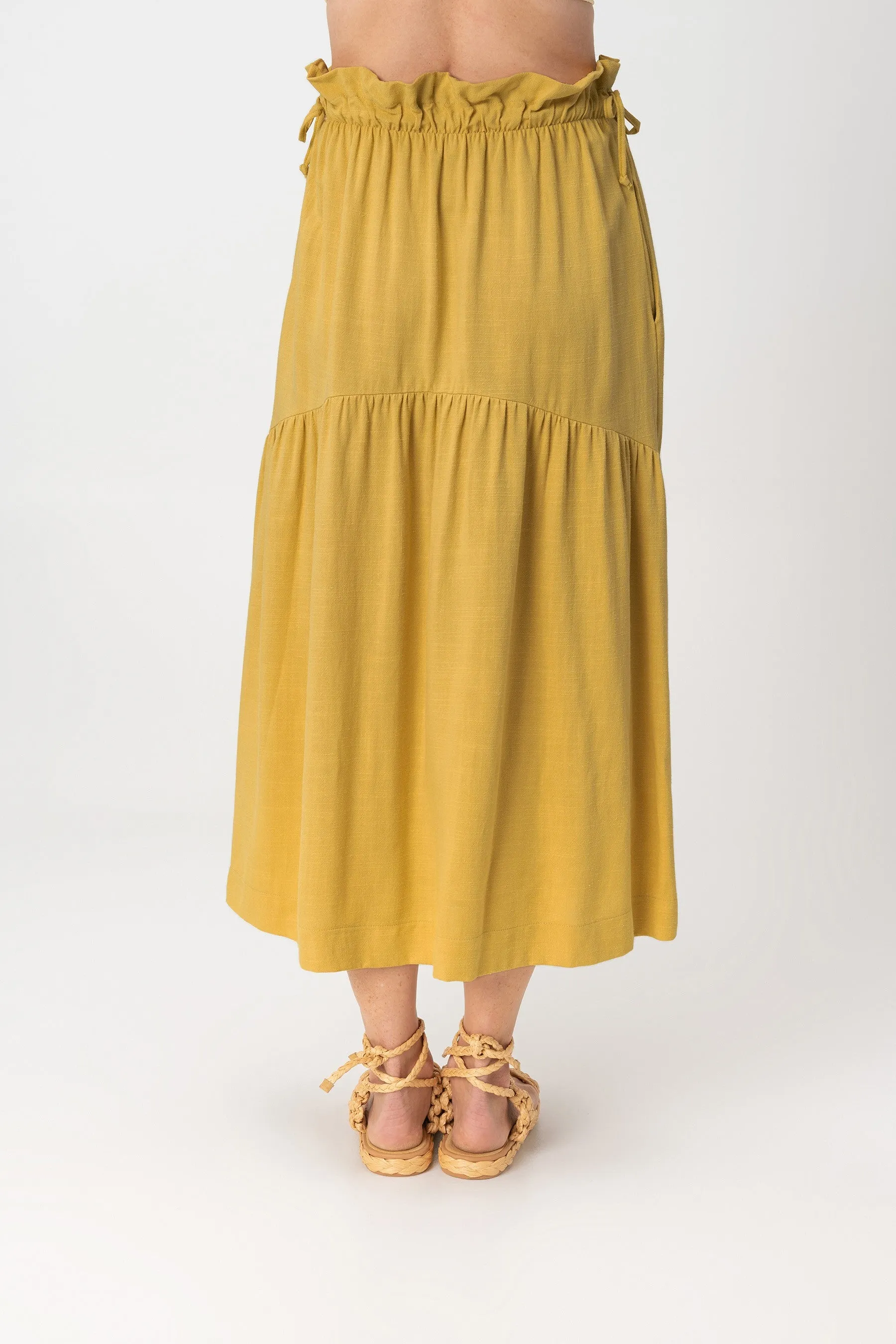 Sandy Tie Midi Skirt