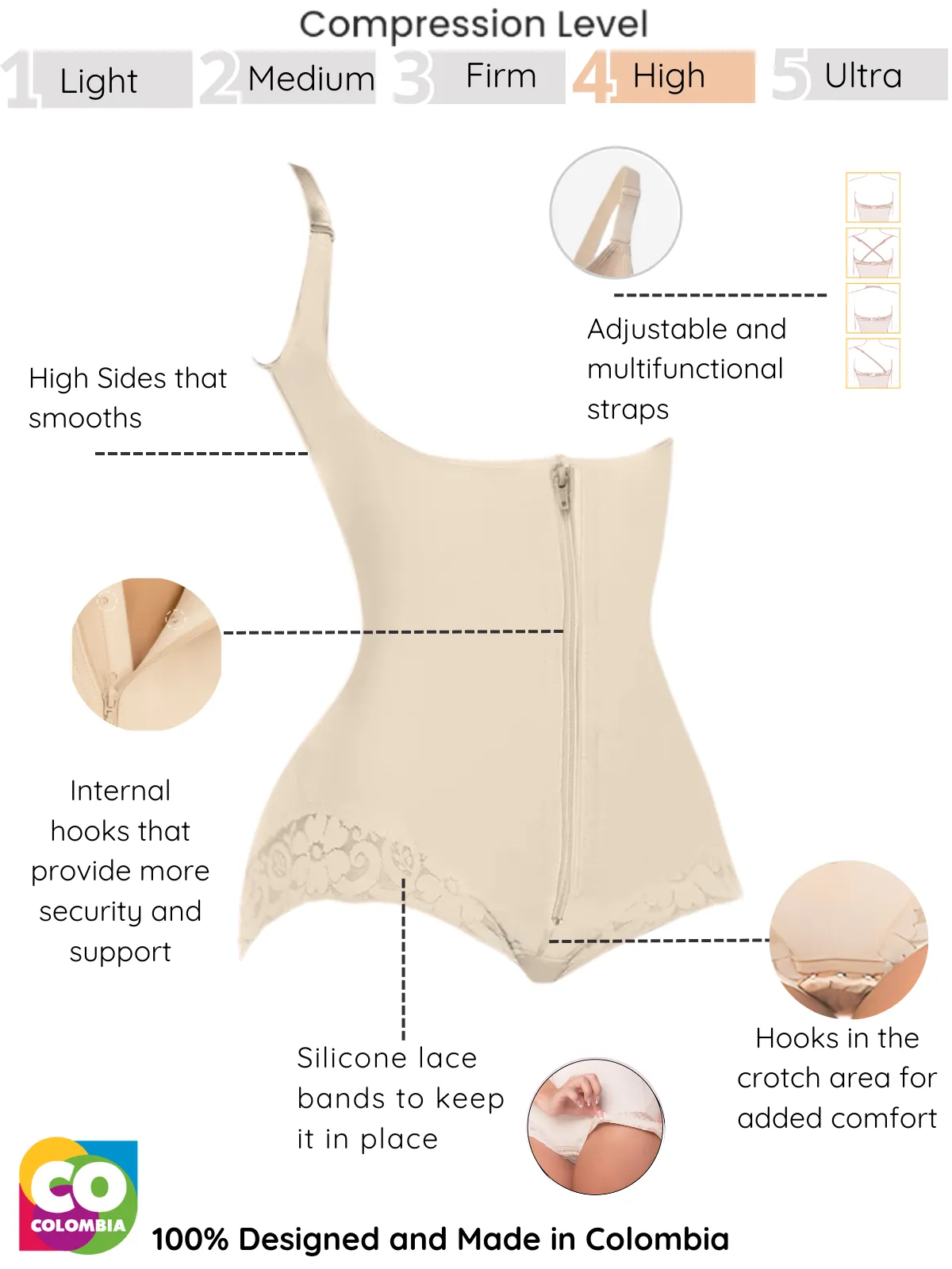 Siluet 1320 Slimming Braless Body Shaper Briefs – Full Control & Everyday Comfort