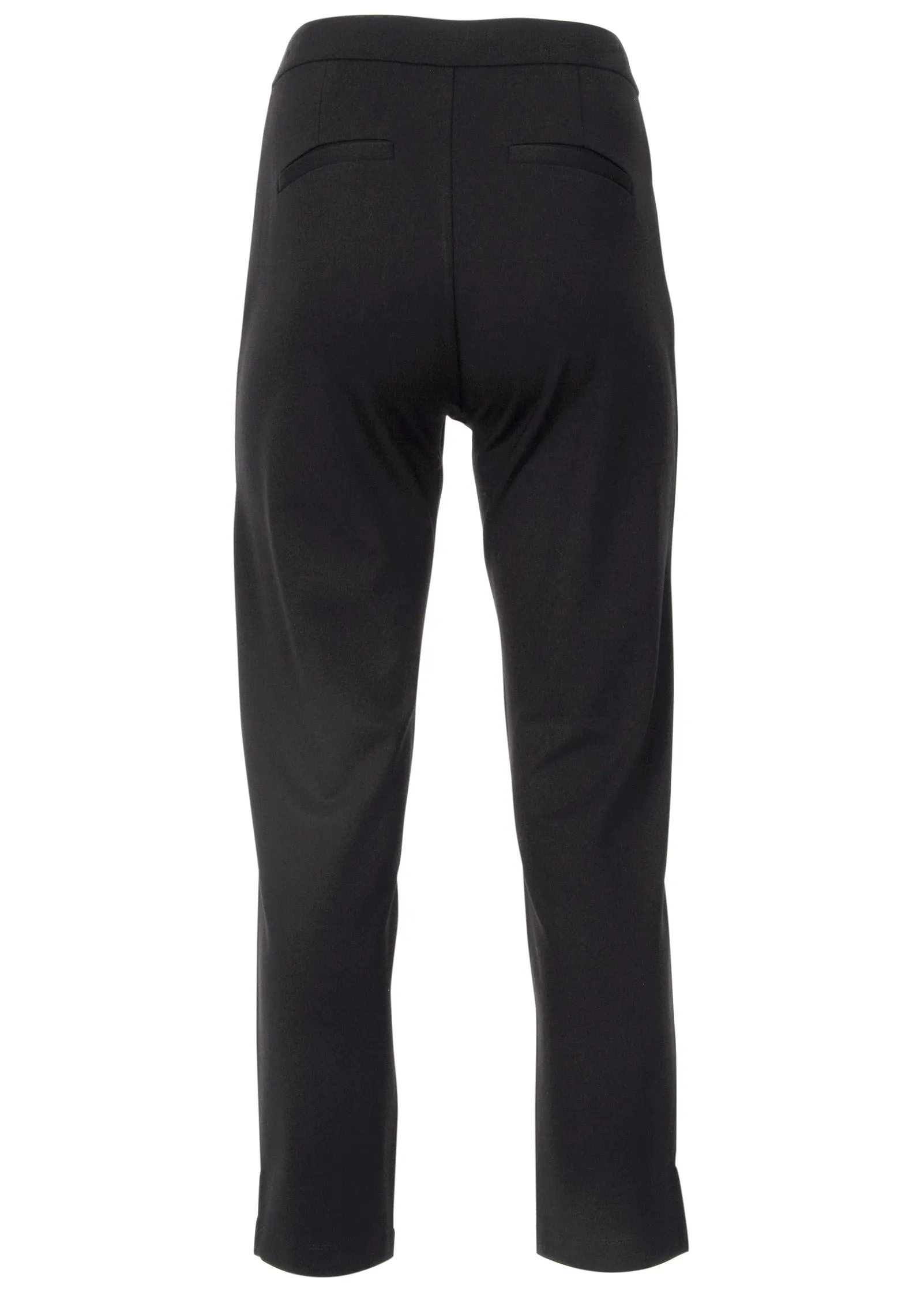 Smoothing Ponte Straight Leg Pants - Black