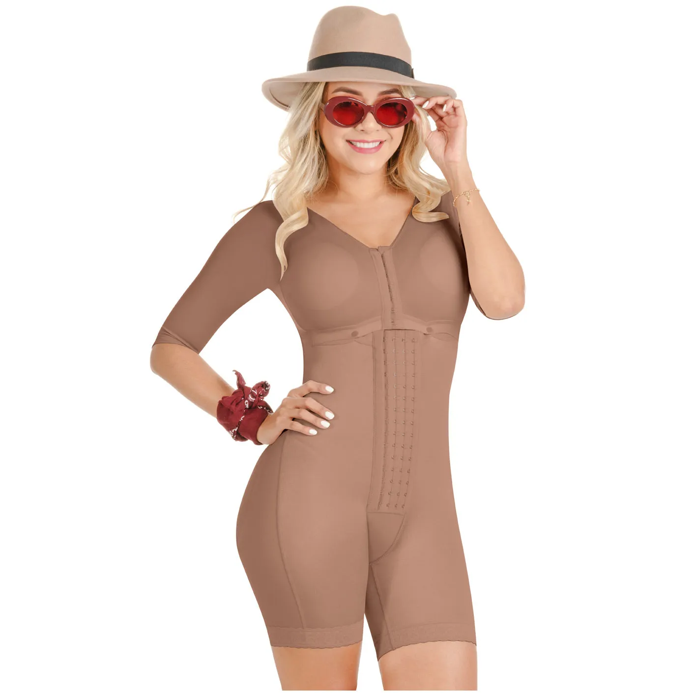 SONRYSE TR103 Shapewear Bodysuit With Sleeves For Post Surgery