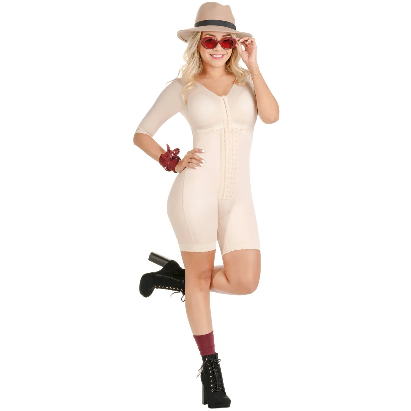 SONRYSE TR103 Shapewear Bodysuit With Sleeves For Post Surgery