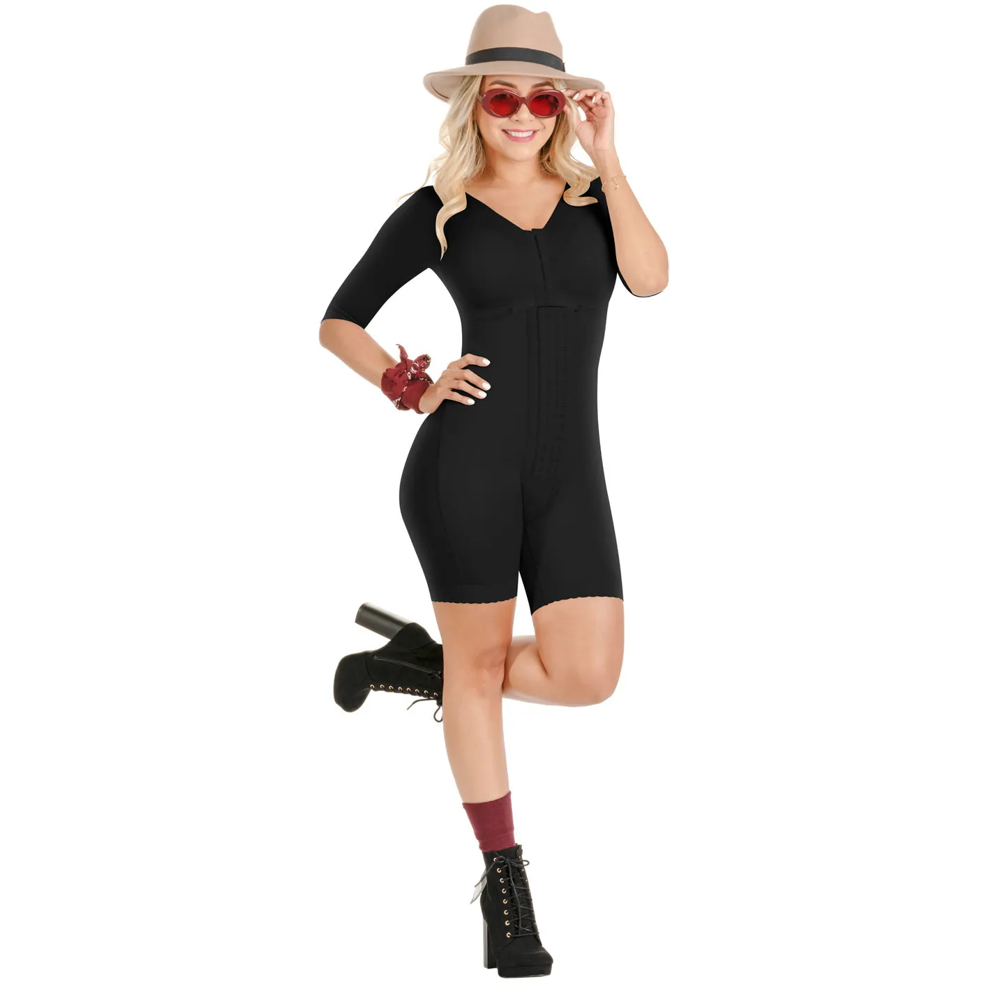 SONRYSE TR103 Shapewear Bodysuit With Sleeves For Post Surgery