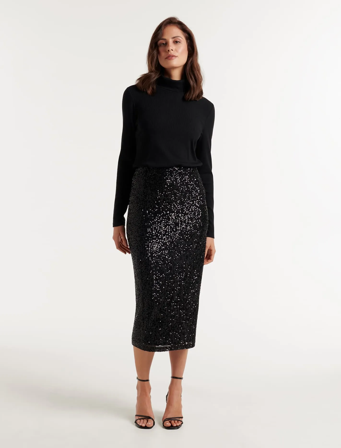 Sophia Sequin Midi Skirt