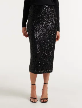 Sophia Sequin Midi Skirt