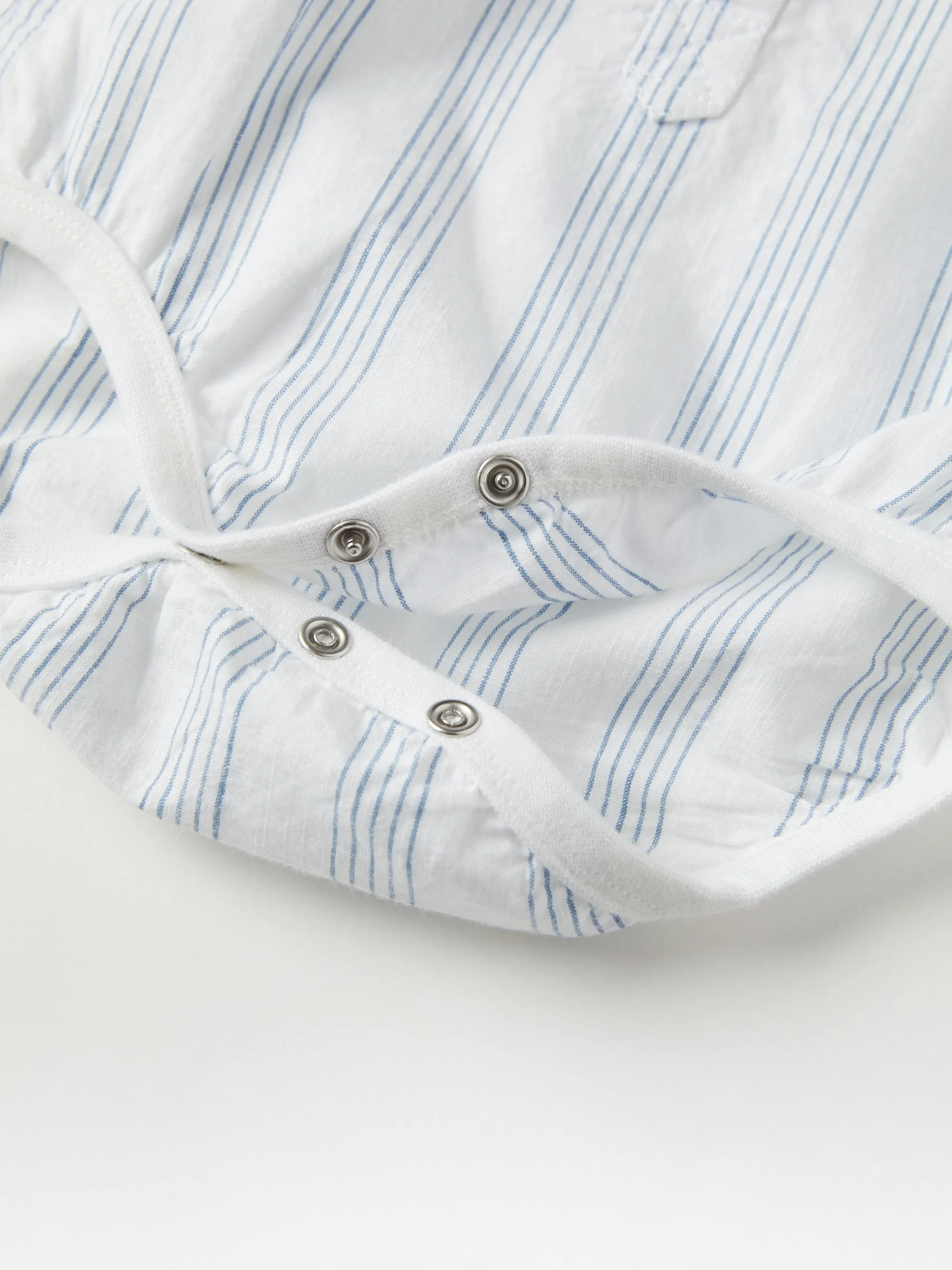 Striped Collared Babygrow