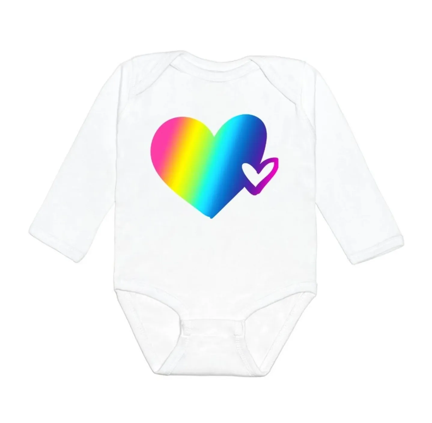 Sweet Wink Magical Heart Long Sleeve Bodysuit - White