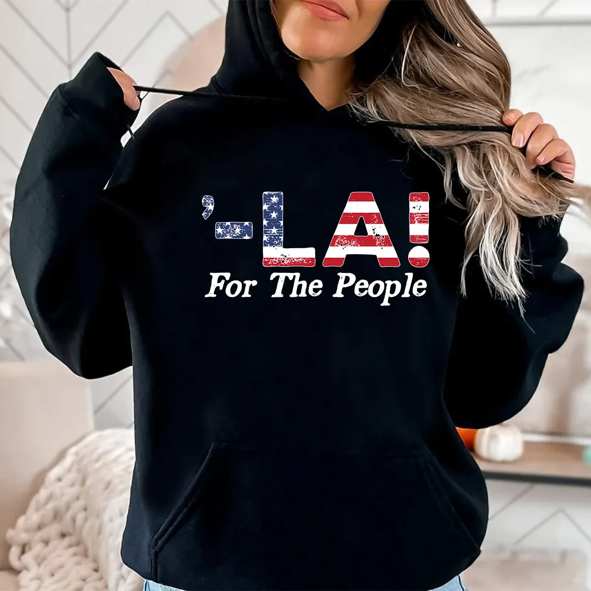 Teesdily | Comma La Shirt, Comma La For The People Sweatshirt Hoodie Mug, American Flag T-shirt, Support First Women Tee, Patriot Gift For Men Women