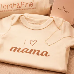 The Perfect Bundle with 'mama' Nameplate Necklace