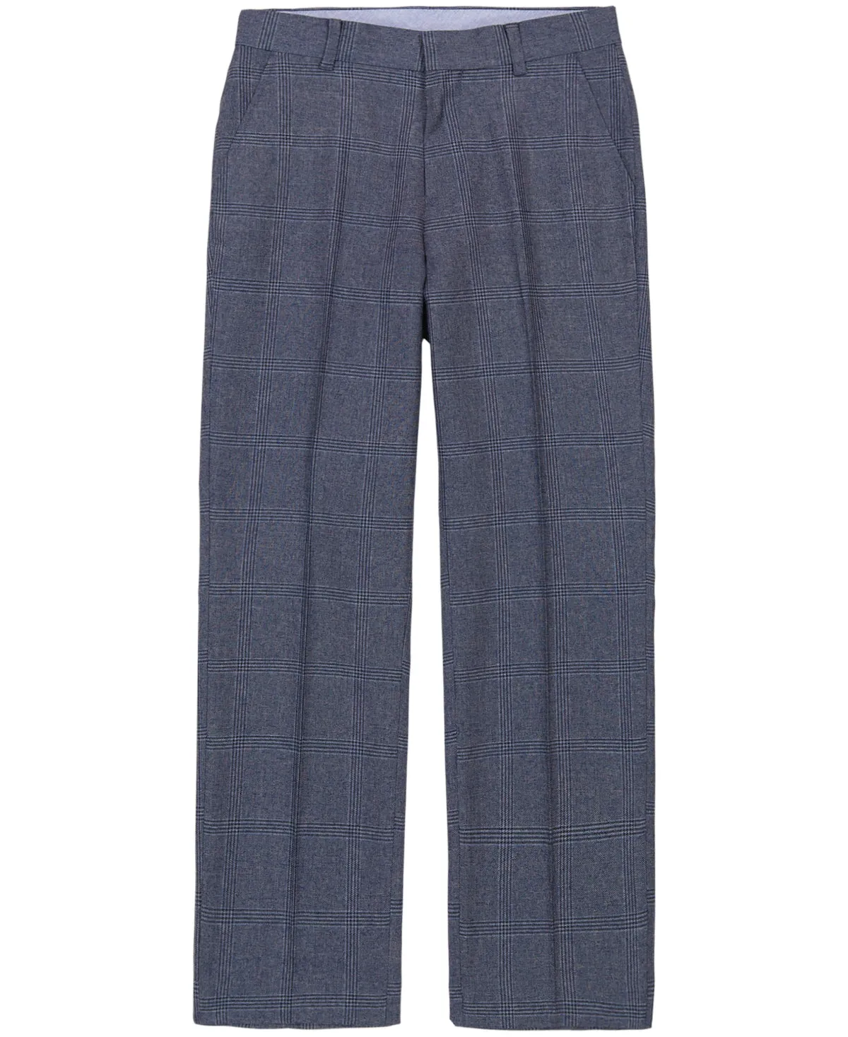 Tommy Hilfiger Big Boys Tonal Windowpane Pants - Dark Blue