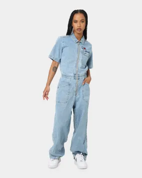 Tommy Jeans Women's BF6112 Denim Boiler Suit Denim Light